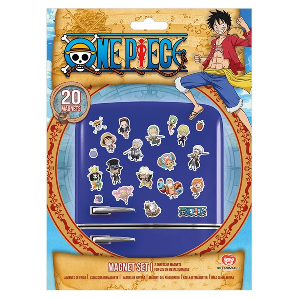 One Piece - Kühlschrank-Magnet, "Chibi" Set 20er-Pack PM150 (Einheitsgröße) (Bunt)